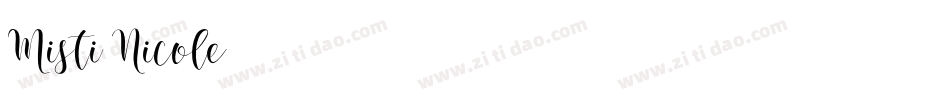 Misti Nicole字体转换
